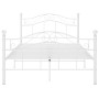 Estructura de cama de metal blanco 120x200 cm de vidaXL, Camas y somieres - Ref: Foro24-324995, Precio: 132,99 €, Descuento: %