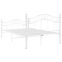 White metal bed frame 120x200 cm by vidaXL, Beds and slatted bases - Ref: Foro24-324995, Price: 132,99 €, Discount: %