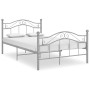 Estructura de cama de metal gris 120x200 cm de vidaXL, Camas y somieres - Ref: Foro24-324996, Precio: 119,51 €, Descuento: %