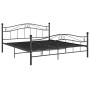 Estructura de cama de metal negro 140x200 cm de vidaXL, Camas y somieres - Ref: Foro24-324997, Precio: 134,46 €, Descuento: %