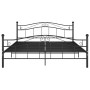 Estructura de cama de metal negro 140x200 cm de vidaXL, Camas y somieres - Ref: Foro24-324997, Precio: 134,46 €, Descuento: %