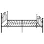 Estructura de cama de metal negro 140x200 cm de vidaXL, Camas y somieres - Ref: Foro24-324997, Precio: 134,46 €, Descuento: %