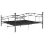 Estructura de cama de metal negro 140x200 cm de vidaXL, Camas y somieres - Ref: Foro24-324997, Precio: 134,46 €, Descuento: %