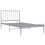 Estructura de cama de metal gris 100x200 cm de vidaXL, Camas y somieres - Ref: Foro24-325014, Precio: 113,10 €, Descuento: %