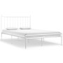 Estructura de cama de metal blanco 120x200 cm de vidaXL, Camas y somieres - Ref: Foro24-325016, Precio: 94,65 €, Descuento: %