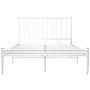 Estructura de cama de metal blanco 120x200 cm de vidaXL, Camas y somieres - Ref: Foro24-325016, Precio: 94,65 €, Descuento: %