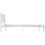 Estructura de cama de metal blanco 120x200 cm de vidaXL, Camas y somieres - Ref: Foro24-325016, Precio: 94,65 €, Descuento: %