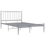 Graues Metallbettgestell 120x200 cm von vidaXL, Betten und Lattenroste - Ref: Foro24-325017, Preis: 143,03 €, Rabatt: %