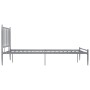 Gray metal bed frame 120x200 cm by vidaXL, Beds and slatted bases - Ref: Foro24-325017, Price: 143,14 €, Discount: %