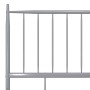 Gray metal bed frame 120x200 cm by vidaXL, Beds and slatted bases - Ref: Foro24-325017, Price: 143,14 €, Discount: %