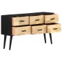 Solid mango wood sideboard 110x33x64 cm by vidaXL, Sideboards - Ref: Foro24-322678, Price: 164,99 €, Discount: %