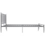 Graues Metallbettgestell 140x200 cm von vidaXL, Betten und Lattenroste - Ref: Foro24-325020, Preis: 139,78 €, Rabatt: %