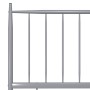 Gray metal bed frame 140x200 cm by vidaXL, Beds and slatted bases - Ref: Foro24-325020, Price: 139,78 €, Discount: %