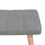 Silla mecedora con reposapiés tela gris claro de vidaXL, Mecedoras - Ref: Foro24-328018, Precio: 149,41 €, Descuento: %