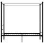 Black metal canopy bed frame 90x200 cm by vidaXL, Beds and slatted bases - Ref: Foro24-325051, Price: 113,89 €, Discount: %