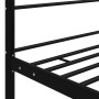 Black metal canopy bed frame 90x200 cm by vidaXL, Beds and slatted bases - Ref: Foro24-325051, Price: 113,89 €, Discount: %