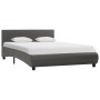 Estructura de cama de cuero sintético gris 140x200 cm de vidaXL, Camas y somieres - Ref: Foro24-285465, Precio: 161,69 €, Des...