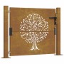 Puerta de jardín acero corten diseño árbol 105x105 cm de vidaXL, Puertas de jardín - Ref: Foro24-153161, Precio: 219,70 €, De...