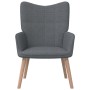 Silla de relajación de tela gris oscuro de vidaXL, Sillones - Ref: Foro24-327920, Precio: 117,06 €, Descuento: %