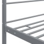 Estructura de cama con dosel metal gris 140x200 cm de vidaXL, Camas y somieres - Ref: Foro24-325062, Precio: 143,99 €, Descue...