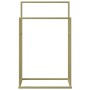 Golden iron standing towel rack 48x24x78.5 cm by vidaXL, Towel racks - Ref: Foro24-343089, Price: 49,21 €, Discount: %