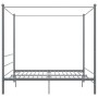 Gray metal canopy bed frame 180x200 cm by vidaXL, Beds and slatted bases - Ref: Foro24-325068, Price: 152,97 €, Discount: %