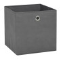 Cajas de almacenaje 4 uds tela no tejida gris 28x28x28 cm de vidaXL, Cestas para almacenaje - Ref: Foro24-325191, Precio: 18,...