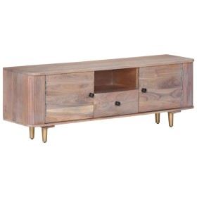 Solid acacia wood TV cabinet 118x30x40 cm by vidaXL, TV Furniture - Ref: Foro24-322684, Price: 125,99 €, Discount: %