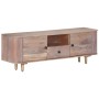 Solid acacia wood TV cabinet 118x30x40 cm by vidaXL, TV Furniture - Ref: Foro24-322684, Price: 169,94 €, Discount: %