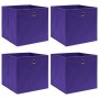 Storage boxes 4 pcs non-woven fabric purple 28x28x28 cm by vidaXL, Storage baskets - Ref: Foro24-325211, Price: 23,68 €, Disc...