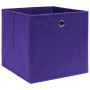 Storage boxes 4 pcs non-woven fabric purple 28x28x28 cm by vidaXL, Storage baskets - Ref: Foro24-325211, Price: 23,68 €, Disc...