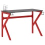 Escritorio para juegos con patas forma K negro rojo 110x60x75cm de vidaXL, Escritorios - Ref: Foro24-325403, Precio: 128,50 €...