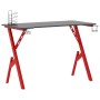 Escritorio para juegos con patas forma Y negro rojo 110x60x75cm de vidaXL, Escritorios - Ref: Foro24-325407, Precio: 100,71 €...