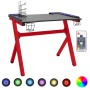 Y-shaped LED gaming desk black red 110x60x75cm by vidaXL, Desks - Ref: Foro24-325425, Price: 143,19 €, Discount: %