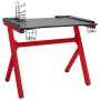 Y-shaped LED gaming desk black red 110x60x75cm by vidaXL, Desks - Ref: Foro24-325425, Price: 143,19 €, Discount: %