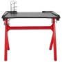 Y-shaped LED gaming desk black red 110x60x75cm by vidaXL, Desks - Ref: Foro24-325425, Price: 143,19 €, Discount: %