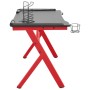 Y-shaped LED gaming desk black red 110x60x75cm by vidaXL, Desks - Ref: Foro24-325425, Price: 143,19 €, Discount: %