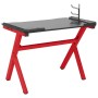 Y-shaped LED gaming desk black red 110x60x75cm by vidaXL, Desks - Ref: Foro24-325425, Price: 143,19 €, Discount: %