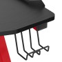 Y-shaped LED gaming desk black red 110x60x75cm by vidaXL, Desks - Ref: Foro24-325425, Price: 143,19 €, Discount: %