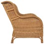 Sofa with natural rattan and light brown linen cushion by vidaXL, Sofas - Ref: Foro24-325465, Price: 328,50 €, Discount: %