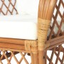 Sofa with natural rattan and light brown linen cushion by vidaXL, Sofas - Ref: Foro24-325471, Price: 275,34 €, Discount: %