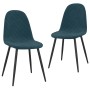 Dining chairs 2 units blue velvet by vidaXL, dining chairs - Ref: Foro24-325645, Price: 111,30 €, Discount: %