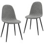 Dining chairs, 2 units, light gray velvet by vidaXL, dining chairs - Ref: Foro24-325646, Price: 112,32 €, Discount: %