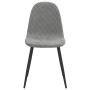 Dining chairs, 2 units, light gray velvet by vidaXL, dining chairs - Ref: Foro24-325646, Price: 112,32 €, Discount: %