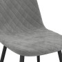 Dining chairs, 2 units, light gray velvet by vidaXL, dining chairs - Ref: Foro24-325646, Price: 112,32 €, Discount: %