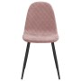 Sillas de comedor 2 unidades terciopelo rosa de vidaXL, Sillas de comedor - Ref: Foro24-325650, Precio: 111,99 €, Descuento: %