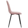 Sillas de comedor 2 unidades terciopelo rosa de vidaXL, Sillas de comedor - Ref: Foro24-325650, Precio: 111,99 €, Descuento: %