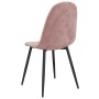 Sillas de comedor 2 unidades terciopelo rosa de vidaXL, Sillas de comedor - Ref: Foro24-325650, Precio: 111,99 €, Descuento: %