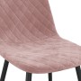 Sillas de comedor 2 unidades terciopelo rosa de vidaXL, Sillas de comedor - Ref: Foro24-325650, Precio: 111,99 €, Descuento: %