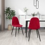 Dining chairs 2 units red velvet by vidaXL, dining chairs - Ref: Foro24-325651, Price: 111,45 €, Discount: %